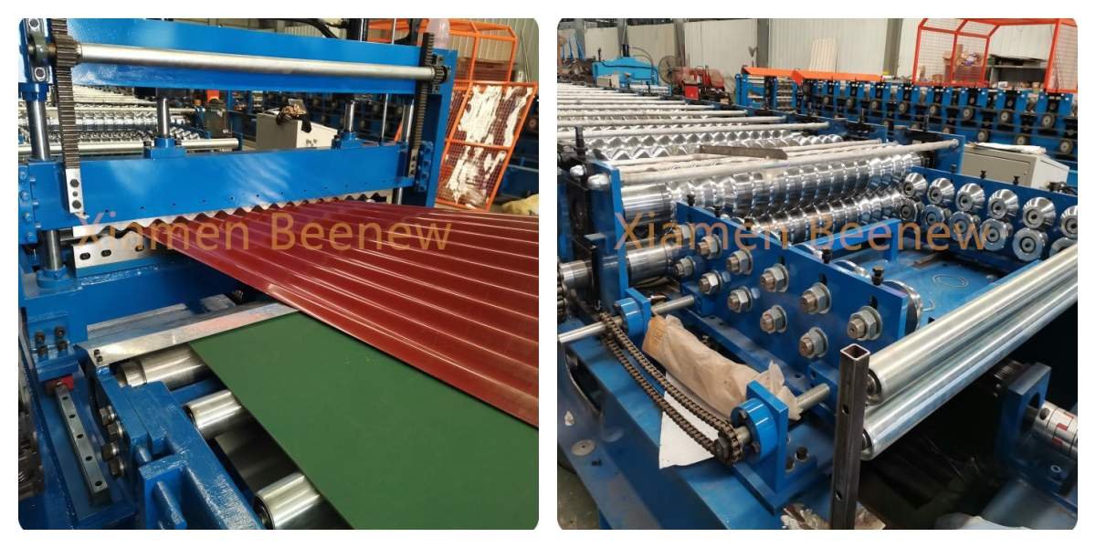 Chinese fast speed roof forming machine